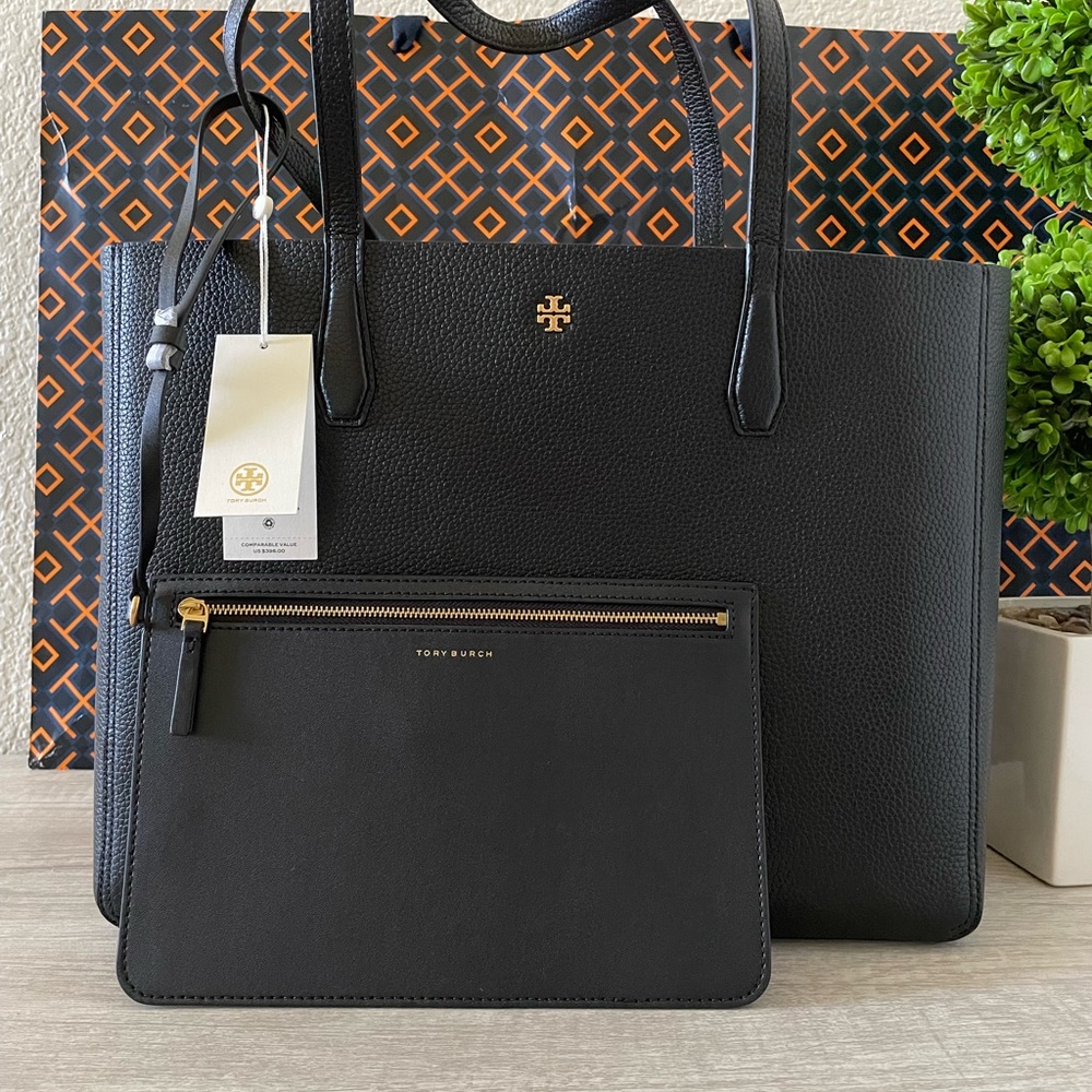 New , tory burch large blake tote & clutch